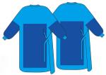 Reinforced Disposable Hospital Gowns , Anti Static Disposable Examination Gowns