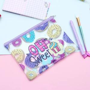China Fashion Cartoon Envelope Waterproof Cute PVC Cosmetic Bag factory