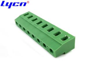China 5 - 6mm Length Single Row Terminal Block 7.62mm PA66 Horizontal Line on sale