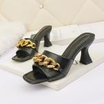 2035-3 Fashion Sexy High-Heeled Sandals Open Toe Thin Sandals Thick With Net Red