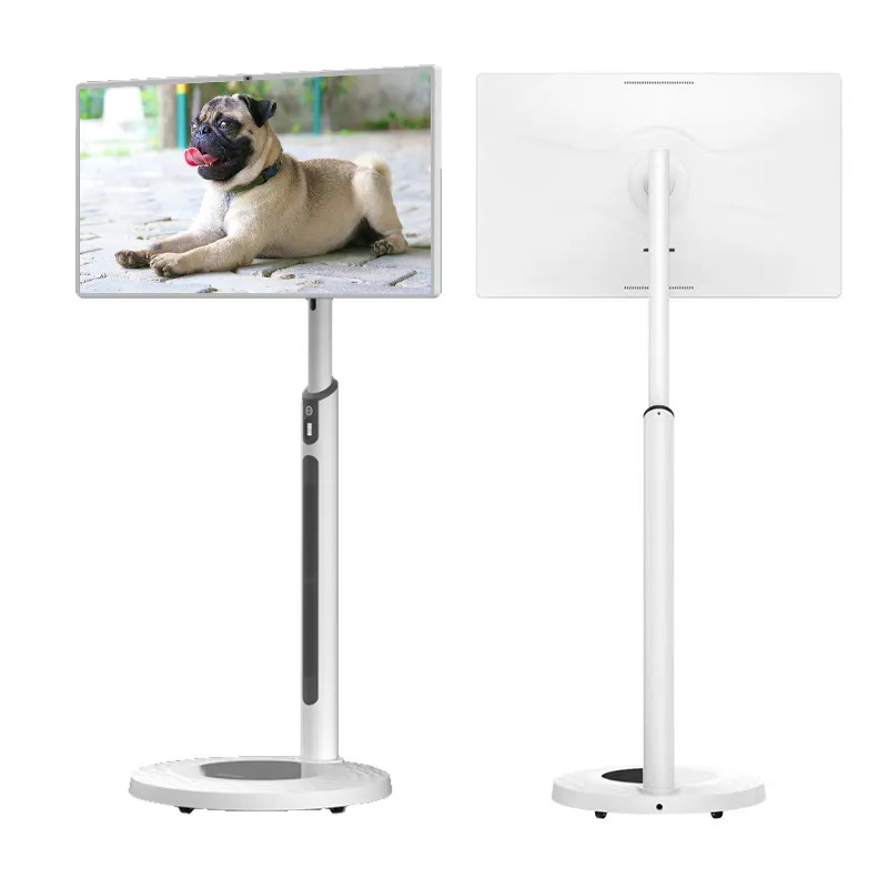 Standby Me Touch Screen Smart Tv Floor Stand Android Tablet Pc 24Inch Movable For Fitness Game