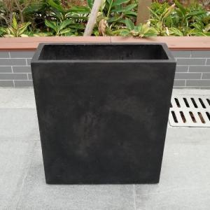 China Frost Resistant Round Shape Fiber Clay Planter For Hotel factory