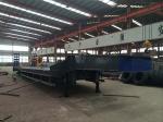70Tons 15m Low Bed Semi Trailer Truck For Carrying Construction Machine