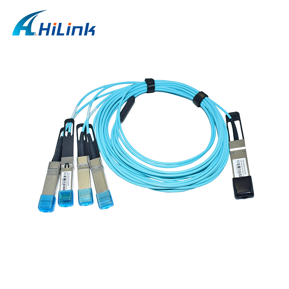 Hilink QSFP100G-4SFP25G-AOC 100G QSFP28 to 4X25G SFP28 Breakout Active Optical Cable