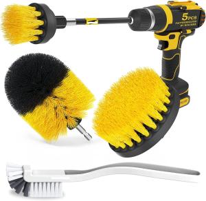 China 5 Pieces 10cm Cordless Drill Scrub Brush Attachment Polypropylene Wire factory
