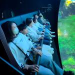 High Technology Indoor 360 Degree Screen VR 9D Orbital Cinema Flying Cinema