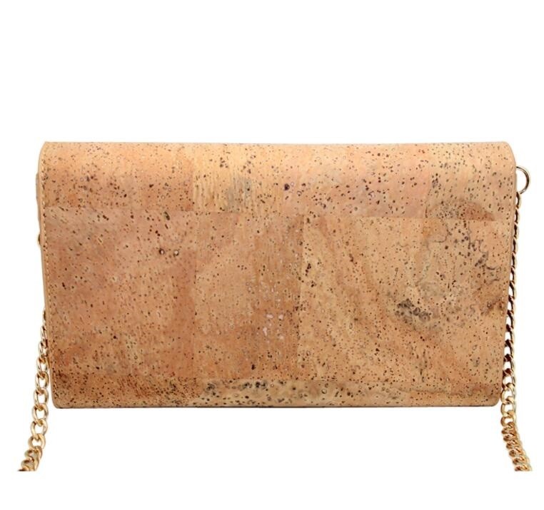 2022 Amazon Hot Sell Ladies Faction Shoulder Bag with Eco Cork 24x6x14.5cm