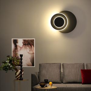 China Led Wall Lamp Can Rotaing Good Lights White And Black Color factory