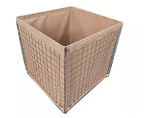 China Hot Dipped Galvanized Hesco Barrier Wall 75x75mm Welded Gabion Box Explosion Proof factory