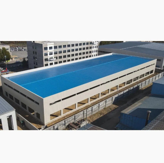 Prefabricated H Section Steel Frame Structural Warehouse with Overhead Crane