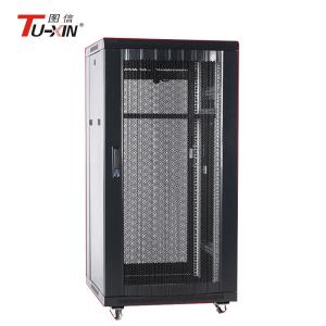 China 19 Inch 27U Mobile Server Rack 600 X 800mm Static Loading Capacity 500kg For Electric Industry factory