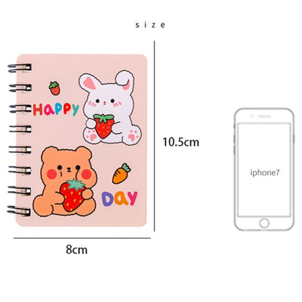 Fashion Eco A7 Friendly Animal Custom Mini Kawaii Kids Cute Spiral Notebook for Gift