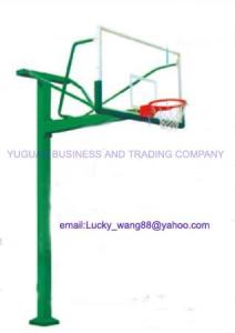 China Buried square tube basketball stand -outdoor training type YGBS-006XY factory