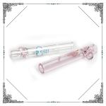 Decals Printed Glass Chillums Hand Smoking Pipes Mini 3 inches