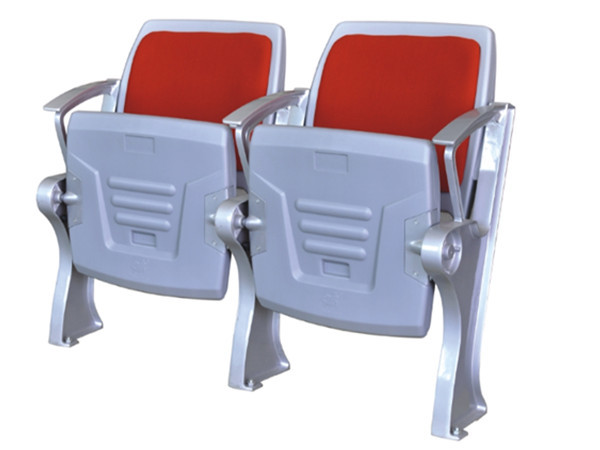 aging resistance HDPE aluminum Folding Stadium Seat With Arms And Cushion
