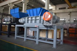 China Sofa Shredder Municipal Solid Waste Bulky Furniture Two Shaft Shredder With CE factory