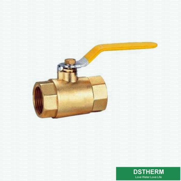 Yellow Finished Superior Quality Brass Ball Valve For Fluid Application Use