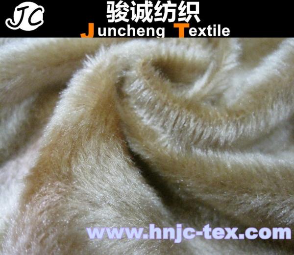 Anti-slip plastic dot on shine yarn knit fabric velboa for sofa upholstery