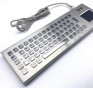 China IP65/IK07 Stainless Steel Industrial Desktop Keyboard Waterproof Explosionproof Vandal Resist Keyboard -40℃ factory