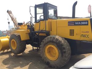 China Bucket 3m3 Second Hand Hydraulic Wheel Loader Komatsu WA380 - 3 factory