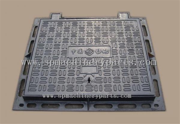 China Single Seal BS EN 124 Load 1.5T 600mm x 450mm Cast Iron Manhole Cover & Frame Light Duty factory