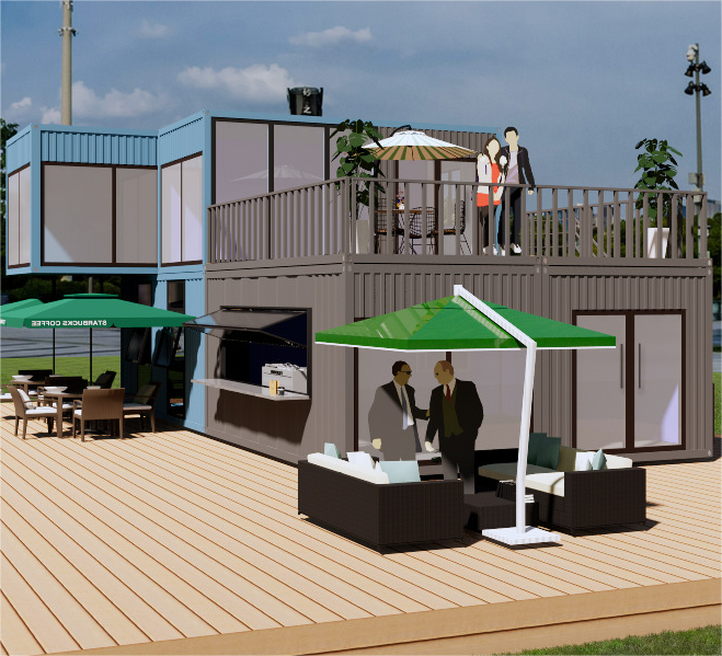 Portable Modified Coffee Shop For Workshop Mobile Living Container House