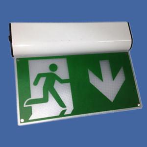 China ROHS LED emergency exit sign of 5W LED in Aluminum+Fireproofing PC factory