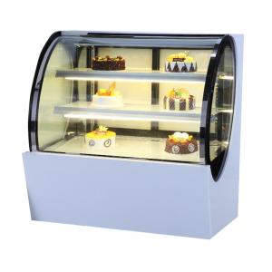 China Artificial Marble Refrigerated Cake Display Showcase secop compressor with R404 gas factory