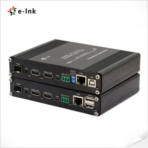 Multi-functional 4K 60Hz HDMI KVM Fiber Extender