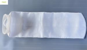 China Aquarium 10 Micron PP Liquid Filter Bag With Plastic Ring 7&quot;X32&quot; factory