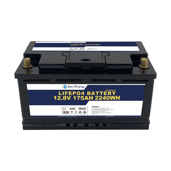 Rechargeable Lifepo4 12v 175ah Battery Deep Cycle For Golf Carts Refuge Boat