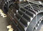125mm Pitch 62 Link Black Rubber Dumper Track For Hanix Rt800