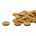 22L 24L Natural Wooden Buttons 2 Holes