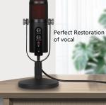 GESTTON 24 Bit Studio Quality Usb Microphone For Online Teaching