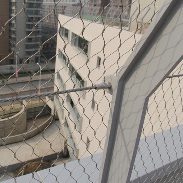 Balustrade Black Oxide Cable Mesh 1.6mm 50mm Stainless Steel Wire Netting