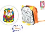 11 Inch Arts And Crafts Toys DIY Drawing School Bag With 4 Color Pens For Kids