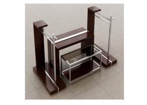 China Retail Store Combinated Type Garment Display Stand Space Saving Light Duty factory