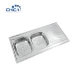 CH12060 Stainless Steel Press Kitchen Sink Topmount Kitchen Sink Double Bowl