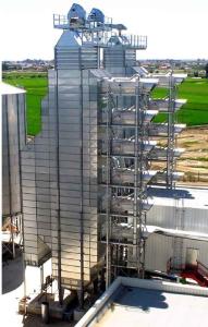 China Continuous Galvanized Corn 200 Ton/Day Mixed Flow Dryer factory