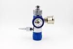 Aluminum Brass Portable Oxygen Regulator , Click Adjustable High Pressure