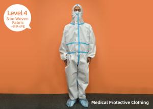China Light Weight Disposable Isolation Gowns Universal With Wrist Cuff factory