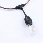 48ft S14 String Light 15PCS E27 LED Retro Edison Filament Bulb Outdoor Street