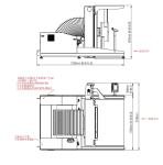 800*1200mm Paper Pile Turner Machine 40KPA Suction Pressure