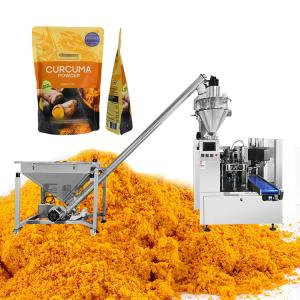 China Automatic Premade Zipper Bag Machine Turmeric Powder Packing Machine 70bags/Min factory