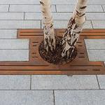 Outdoor Corten Steel Trees Protection Grate Outside Street Sidewalk Metal Tree