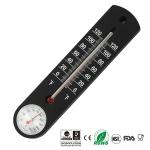 Metal Case Glass Tube Outdoor Temperature Gauge , Indoor Outdoor Temp Gauge
