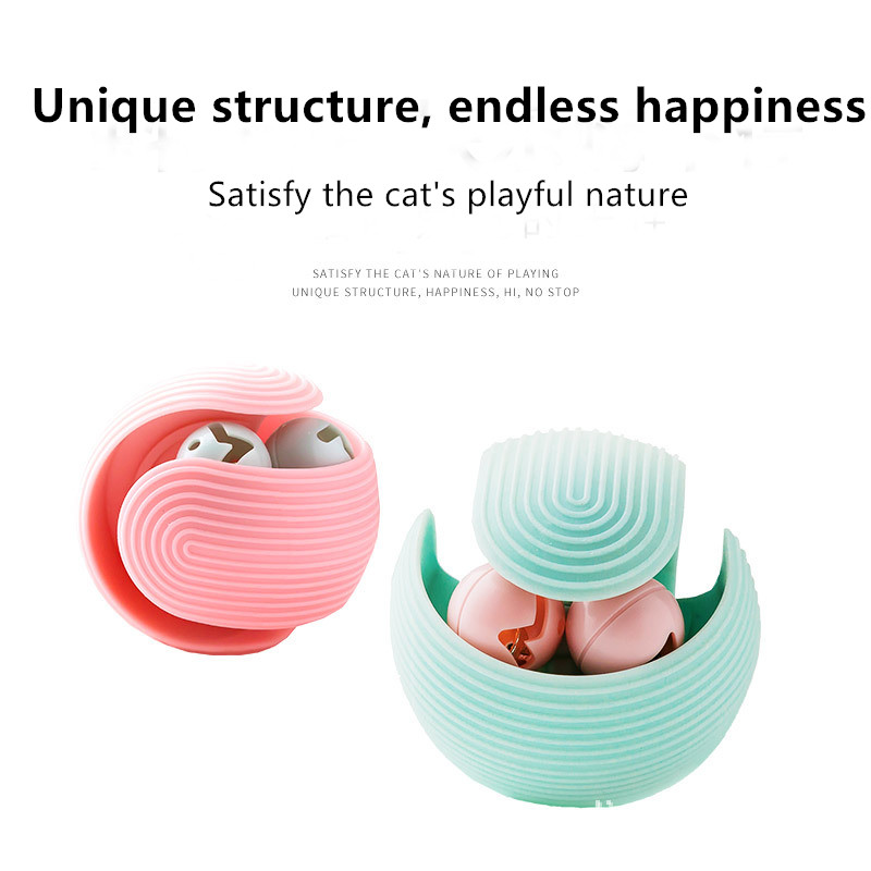 Molars Bite Tease Prey Bell Ball Cat Kitten Toy Self Hi