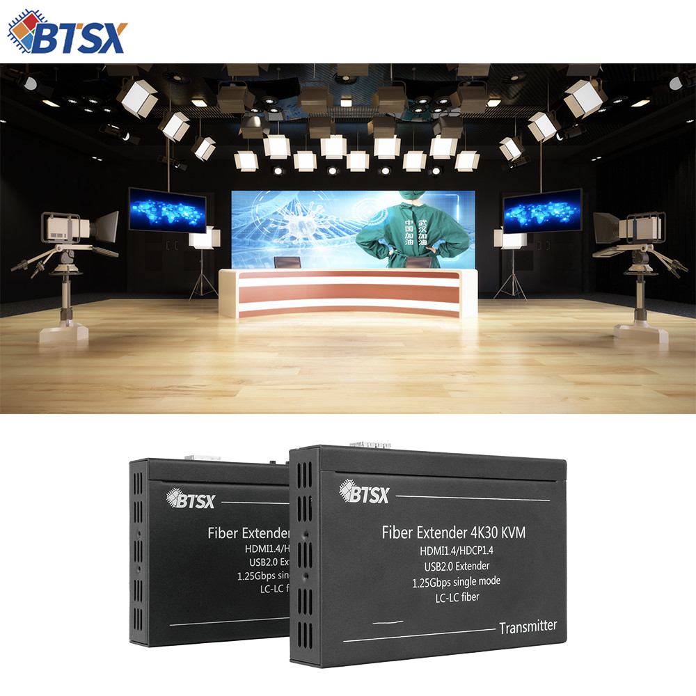 4K HDMI Fiber Extender with</p>