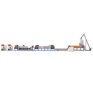 China Plastic Recycling Fully Automatic PP Strapping Machine With Extruder Machine factory