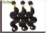 6A+ Remy Virgin Human Hair Extensions Natural Black Body Wave